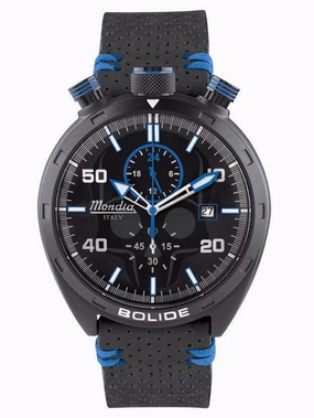 Mondia Italy Bolide Skull Men's Watch Blue MI-789-BK-BKBL-CP