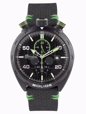 Mondia Italy Bolide Skull Men's Watch Green MI-789-BK-BKGR-CP