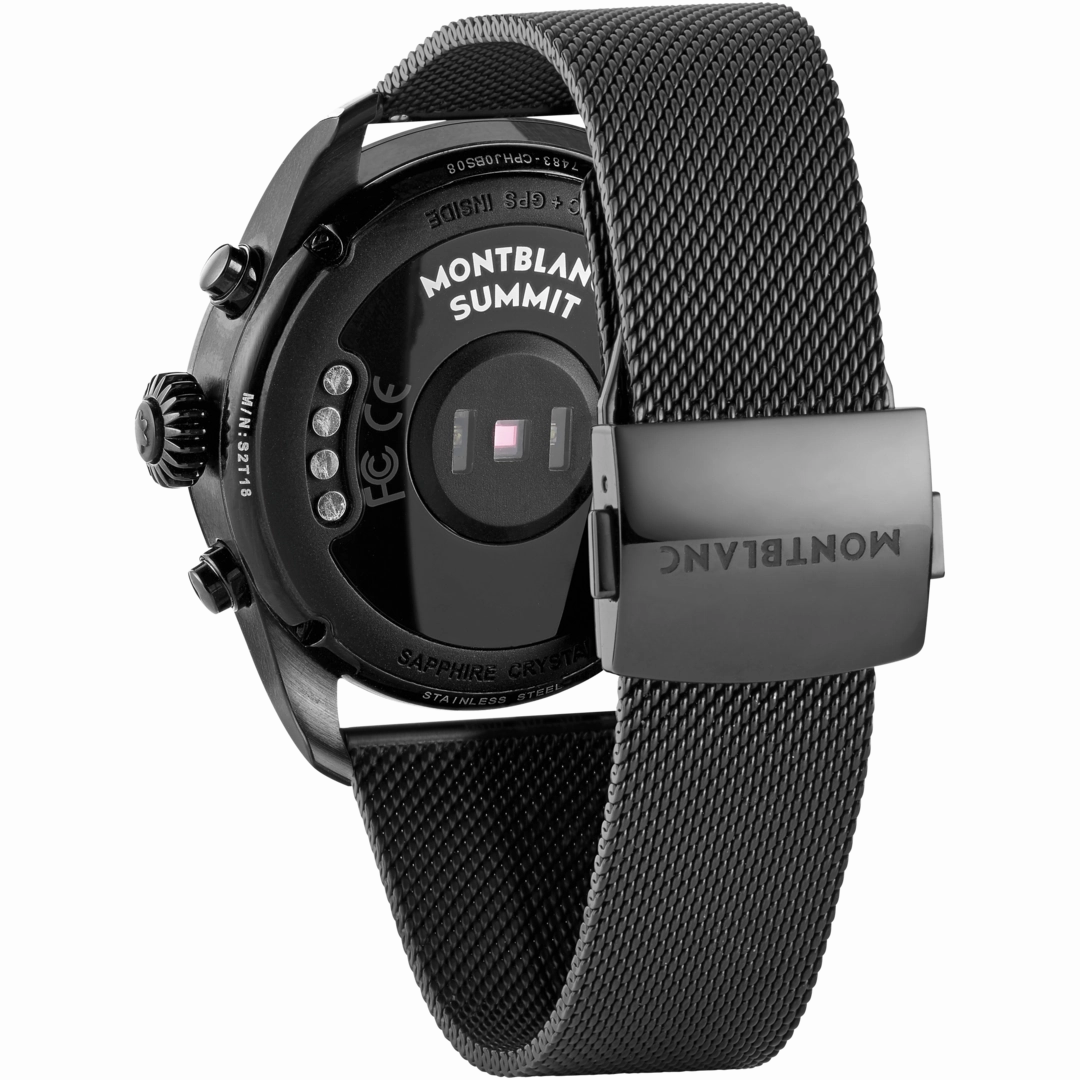 Montblanc Watch Summit 2 Black Steel Mesh Smartwatch D