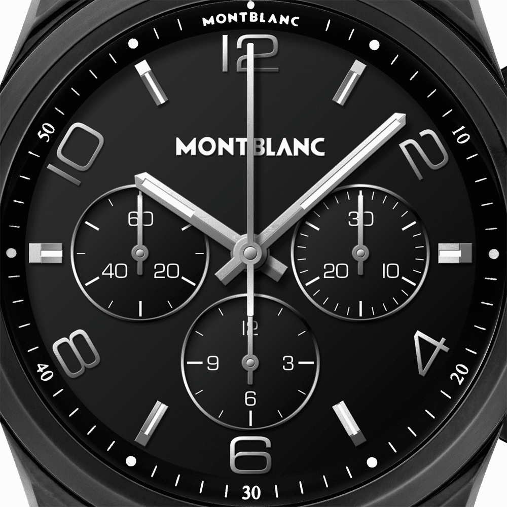 Montblanc Watch Summit 2  Black Steel Smartwatch D