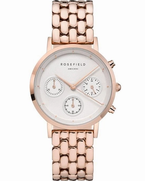 Montre Rosefield GABBY Chrono blanc rose gold NWG-N91