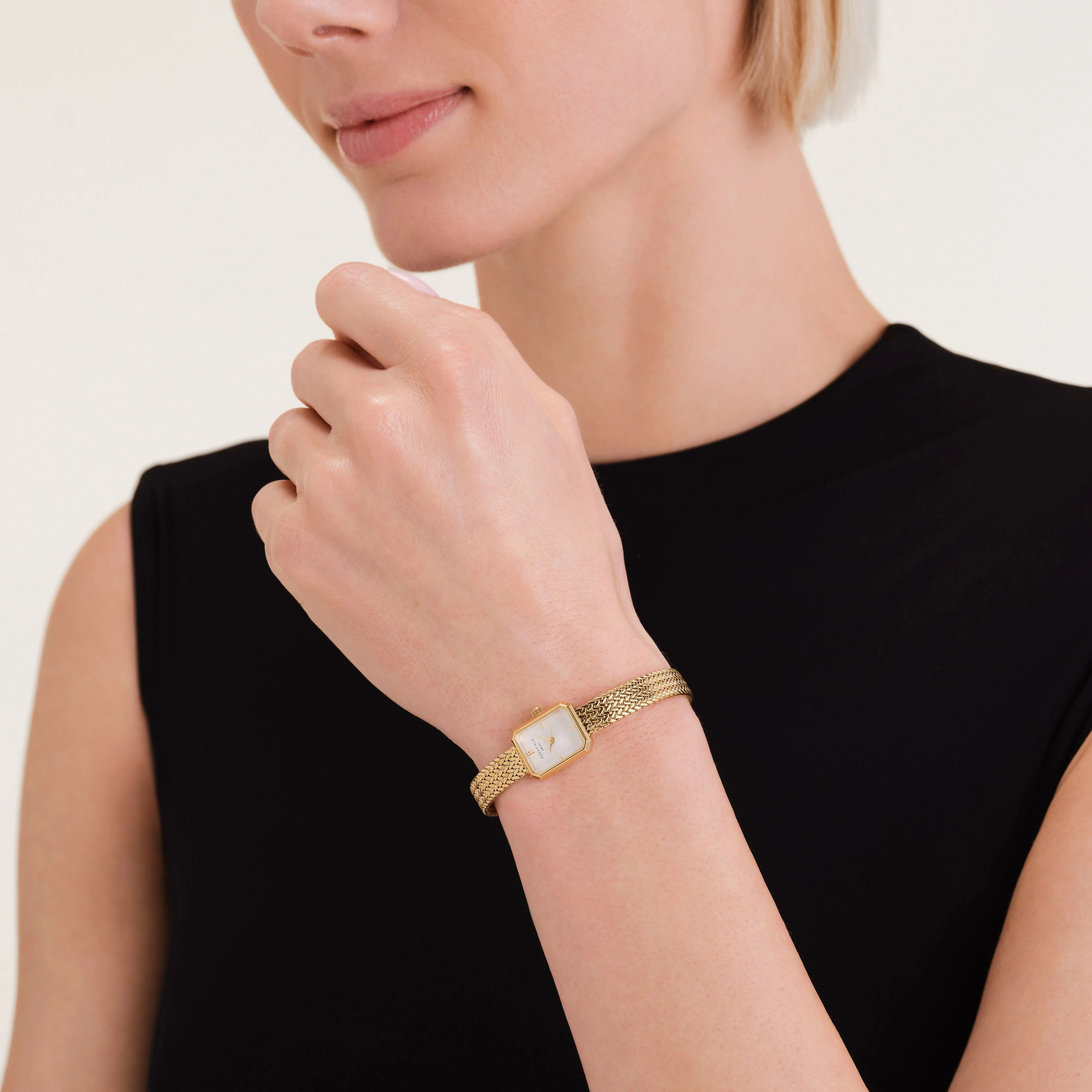 Montre Rosefield Mini Octagon Or M01