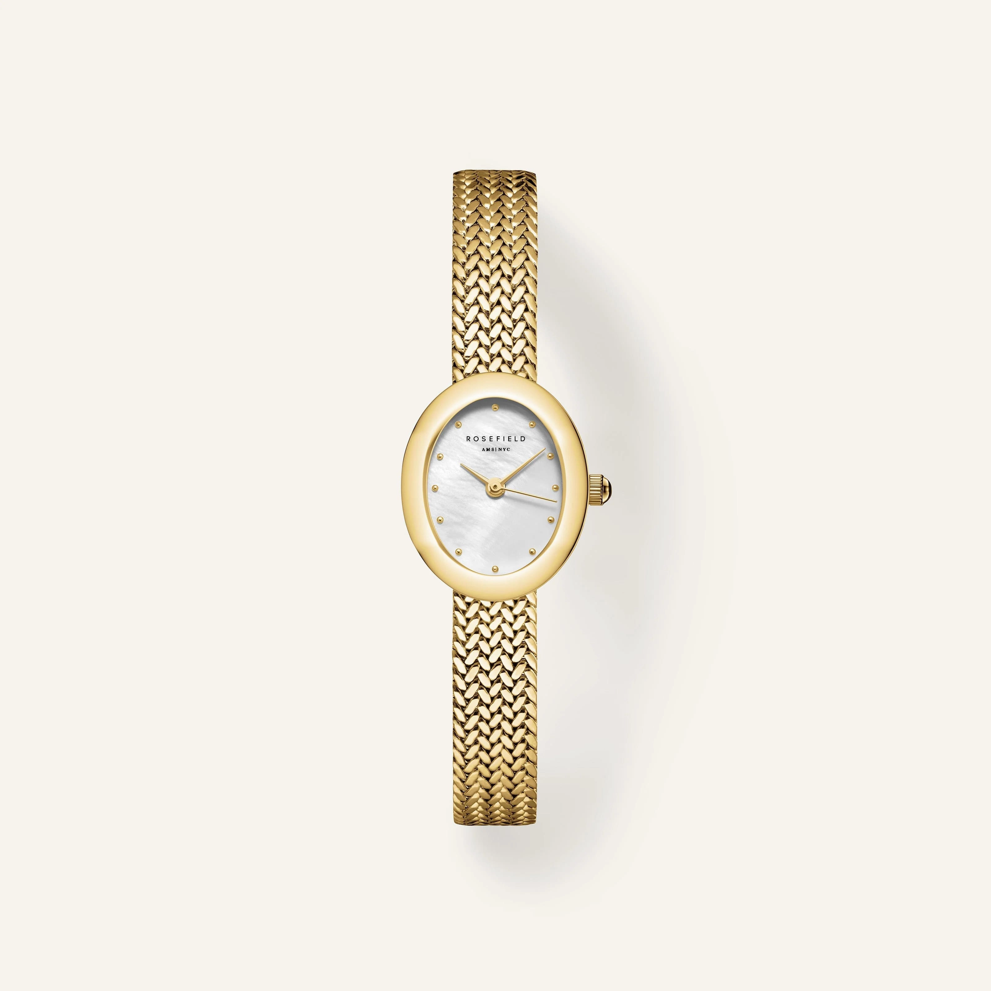 Montre Rosefield Mini Oval Or M02