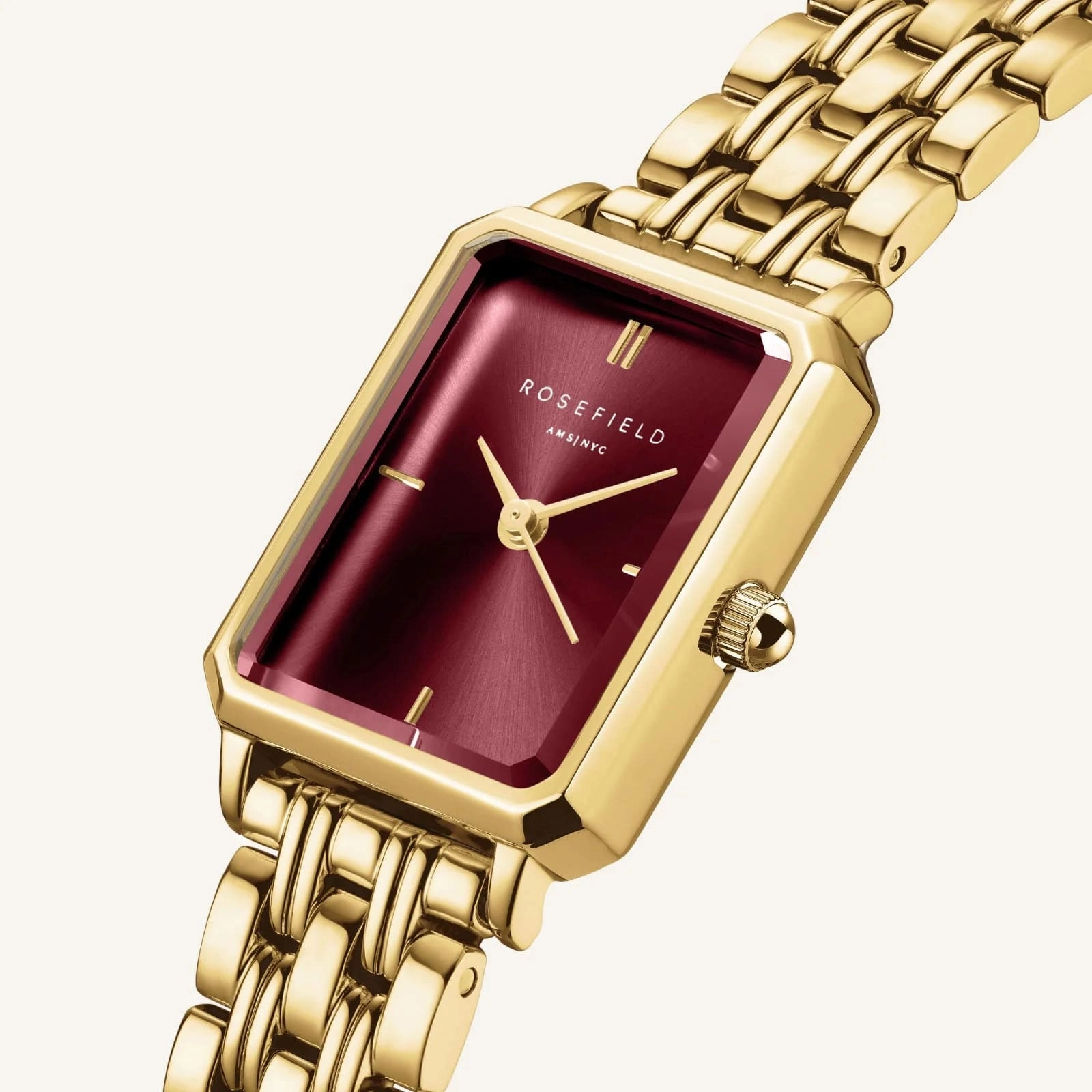 Montre Rosefield Octagon XS Bordeaux O83