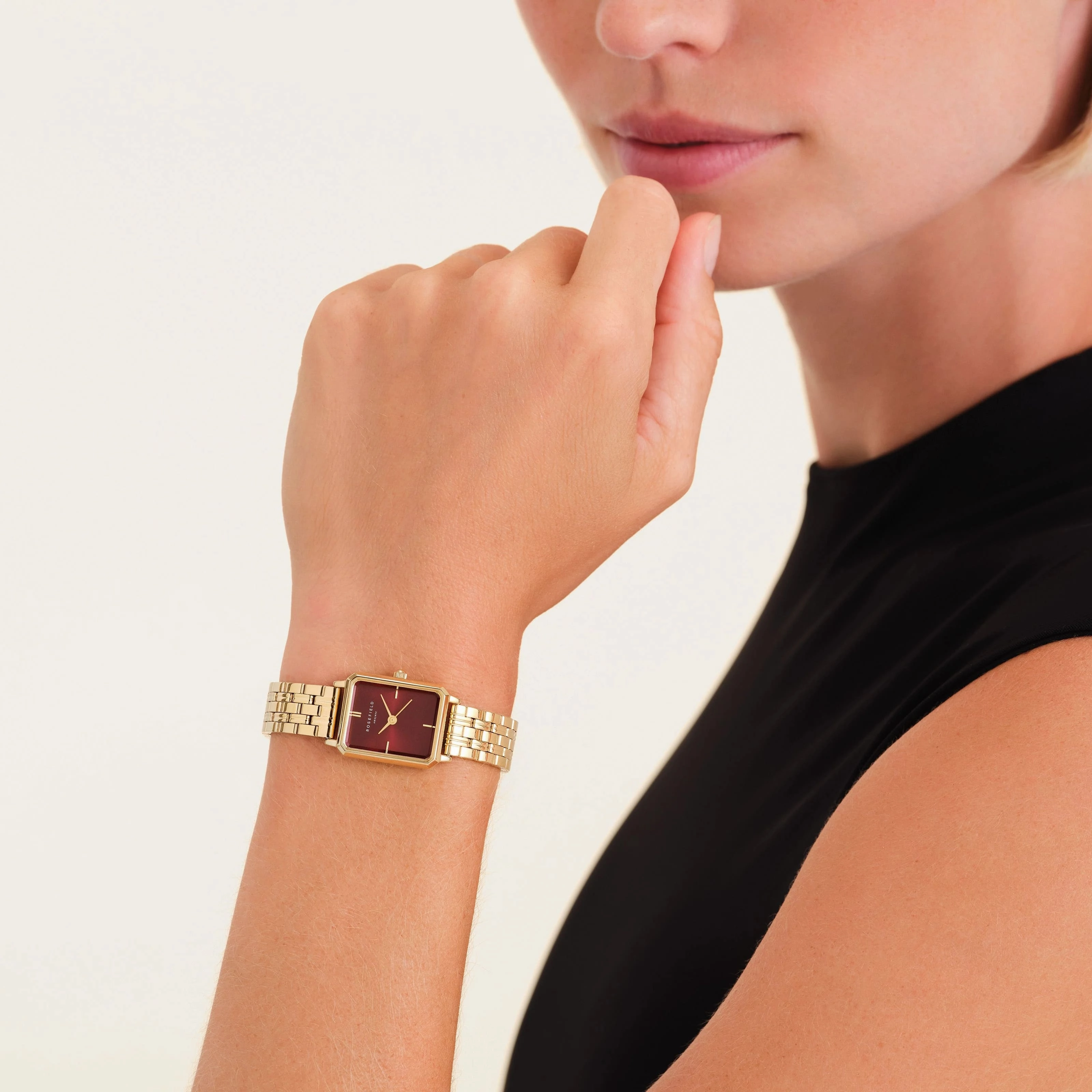 Montre Rosefield Octagon XS Bordeaux O83