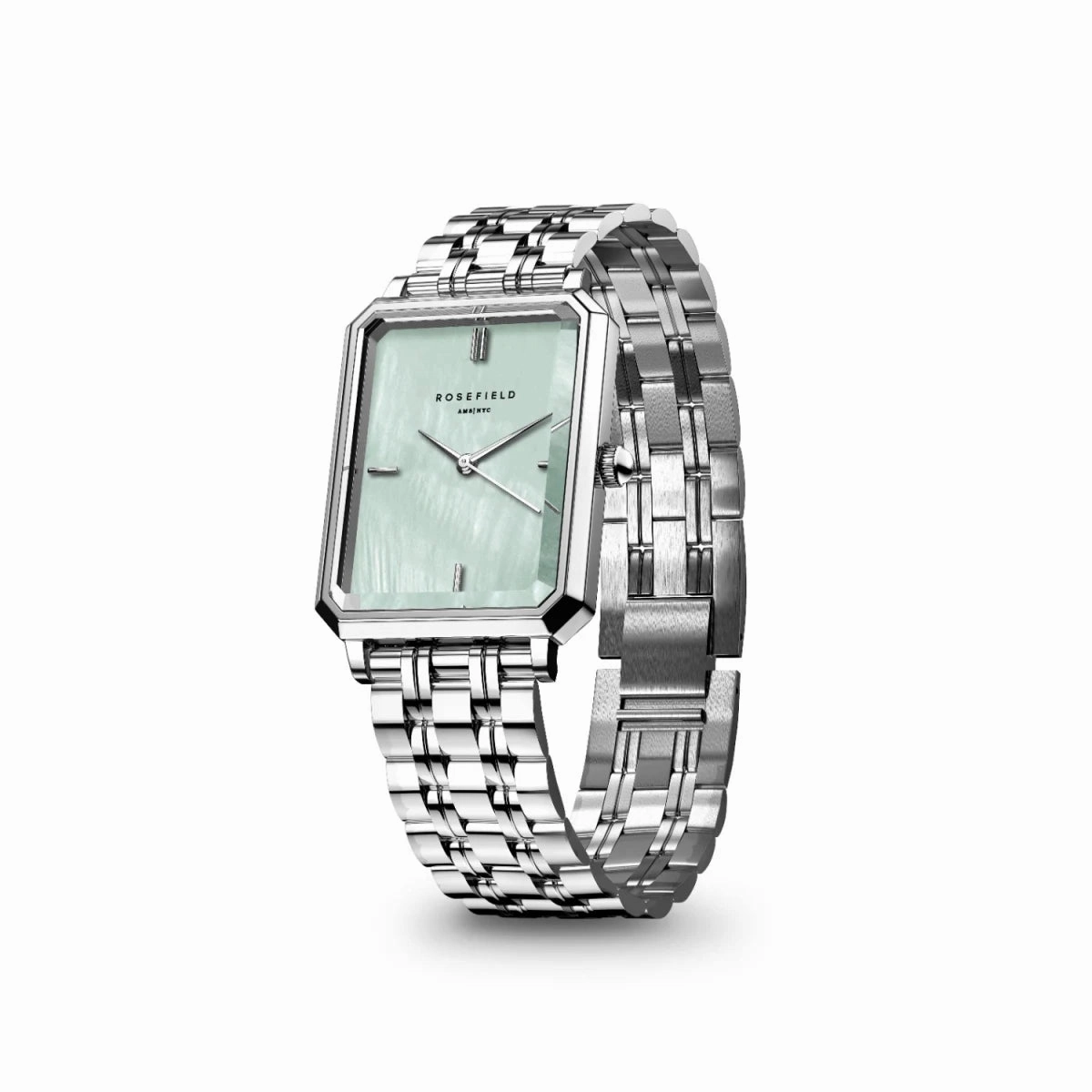 Montre Rosefield Octagon XS Mint Green Silver O72