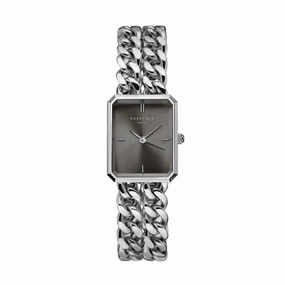 Montre Rosefield Octagon XS Studio Double Chain Argent O78
