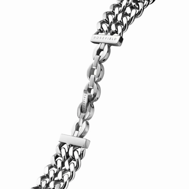 Montre Rosefield Octagon XS Studio Double Chain Argent O78