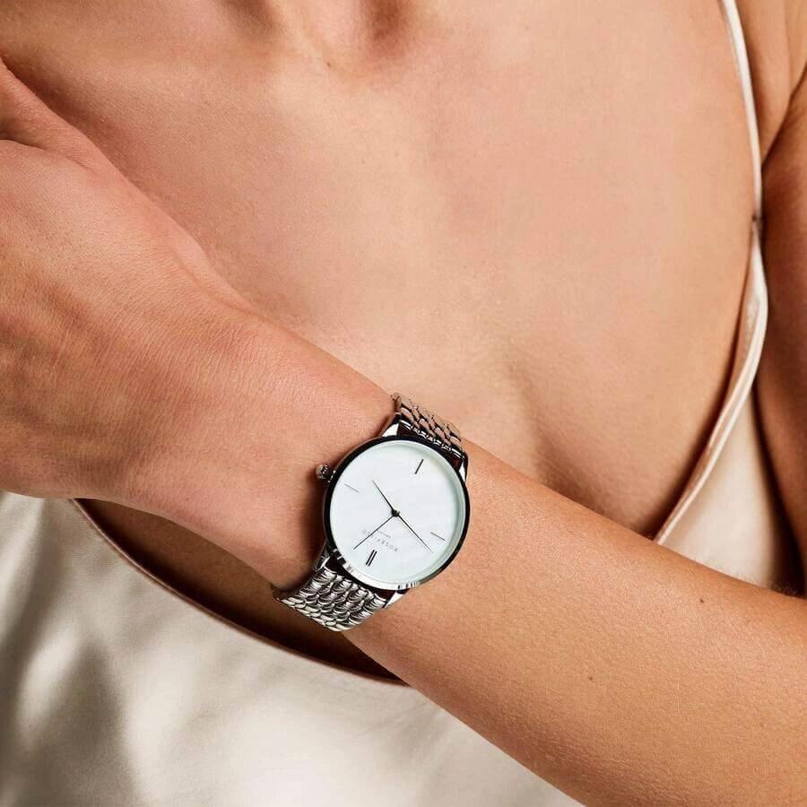 Montre Rosefield Pearl Edit Argent RO2