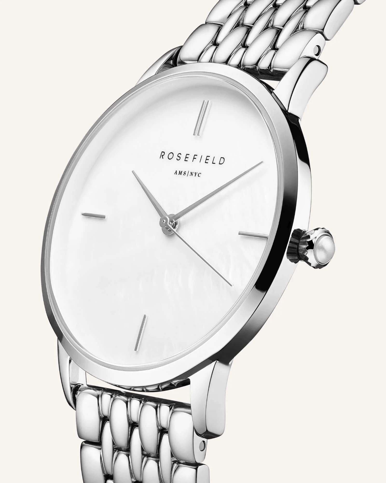 Montre Rosefield Pearl Edit Argent RO2