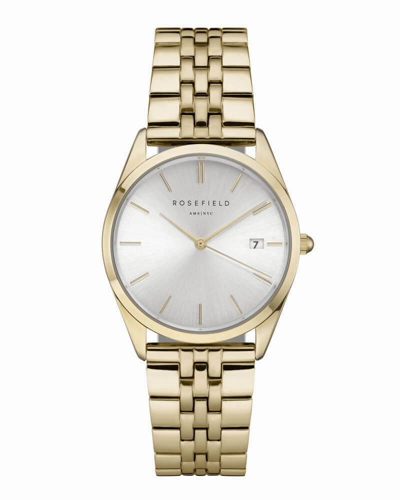 Montre Rosefield THE ACE Sunray Argent Dor ACSG-A03