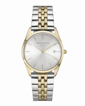 Montre Rosefield THE ACE Sunray Argent Duo Argent Dor ACSGD-A01
