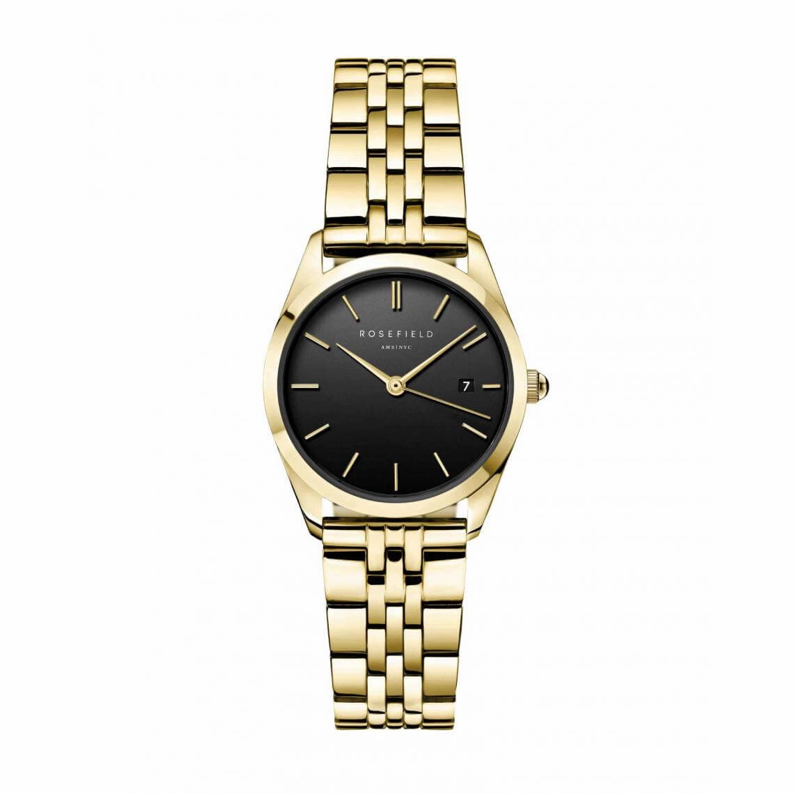 Montre Rosefield The Ace XS Black Steel Gold A19