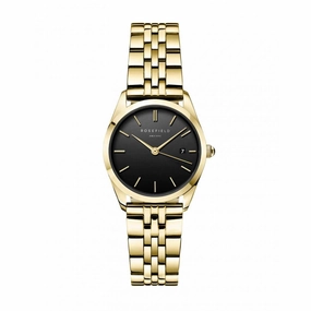 Montre Rosefield The Ace XS Black Steel Gold A19