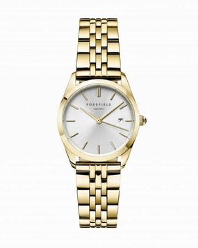 Montre Rosefield The Ace XS Silver Sunray Steel Gold A15