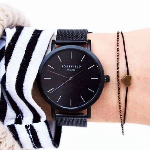Montre Rosefield The MERCER Black Black MBB-M43