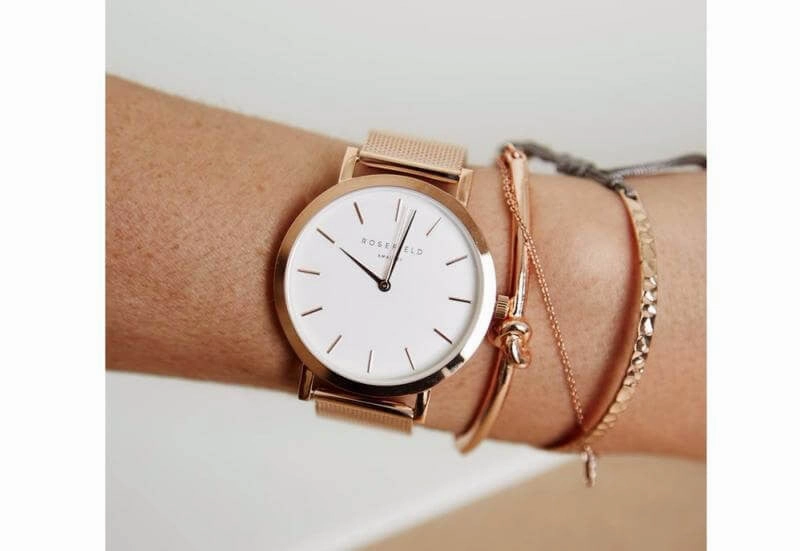 Montre Rosefield The MERCER White Rose Gold MWR-M42