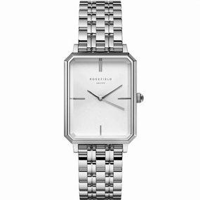 Montre Rosefield The Octagon Blanc Acier Argent O41