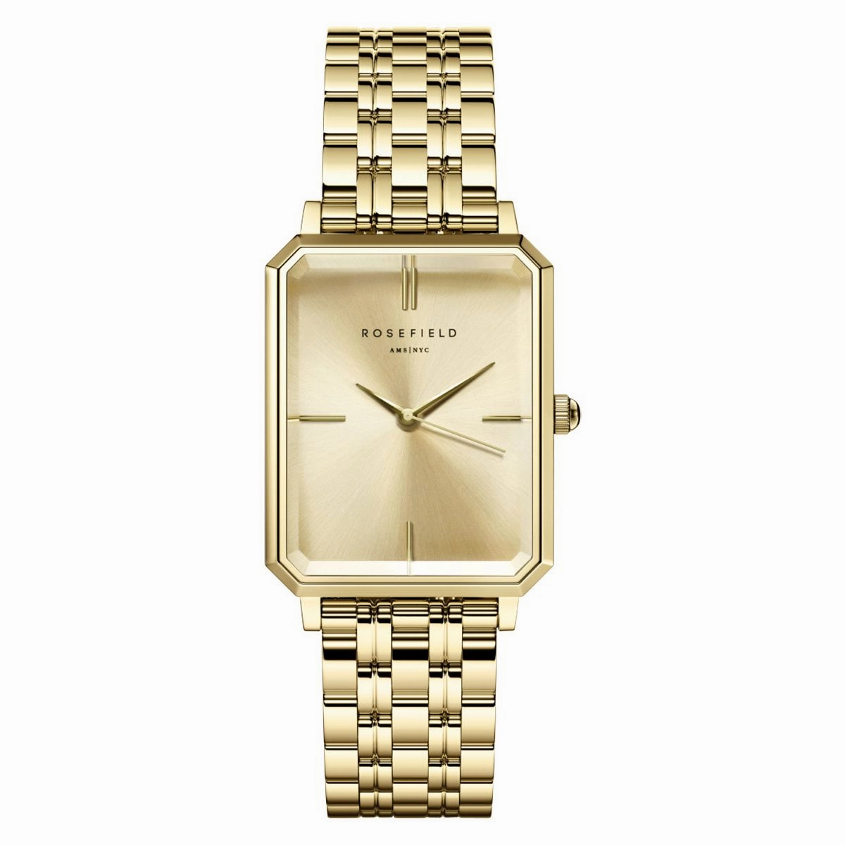 Montre Rosefield The Octagon Champagne Steel Gold O65