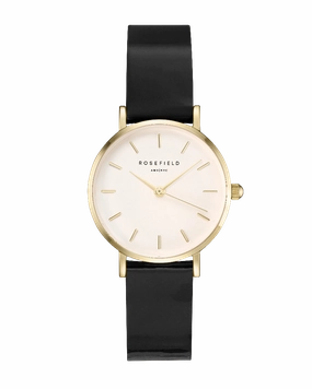 Montre Rosefield THE PREMIUM GLOSS Blanc Noir Or Jaune SHBWG-H33