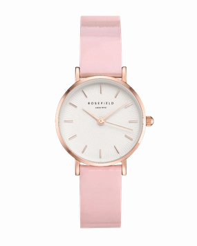 Montre Rosefield THE PREMIUM GLOSS Blanc Rose Or Rose SHPWR-SH32