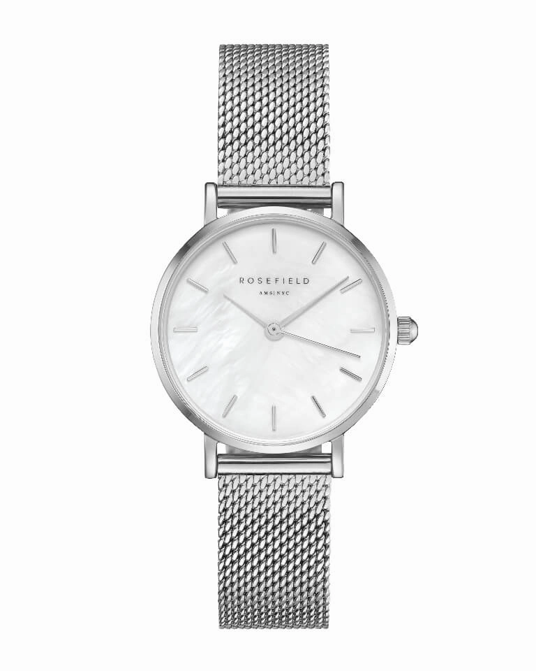 Montre Rosefield THE SMALL EDIT Blanc Argent 26WS-266