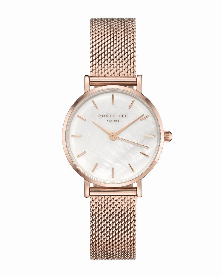 Montre Rosefield THE SMALL EDIT Blanc Or Rose 26WR-265
