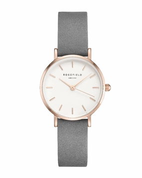 Montre Rosefield THE SMALL EDIT Gris lphant Or Rose 26WGR-264