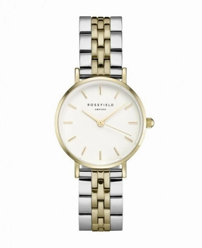 Montre Rosefield THE SMALL EDIT White Steel Silver Gold Duo 269