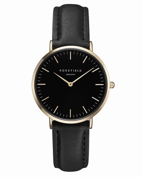Montre Rosefield The TRIBECA Black Black Gold TBBG - T56
