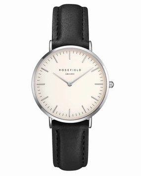 Montre Rosefield The TRIBECA White Black Silver TWBLS - T54