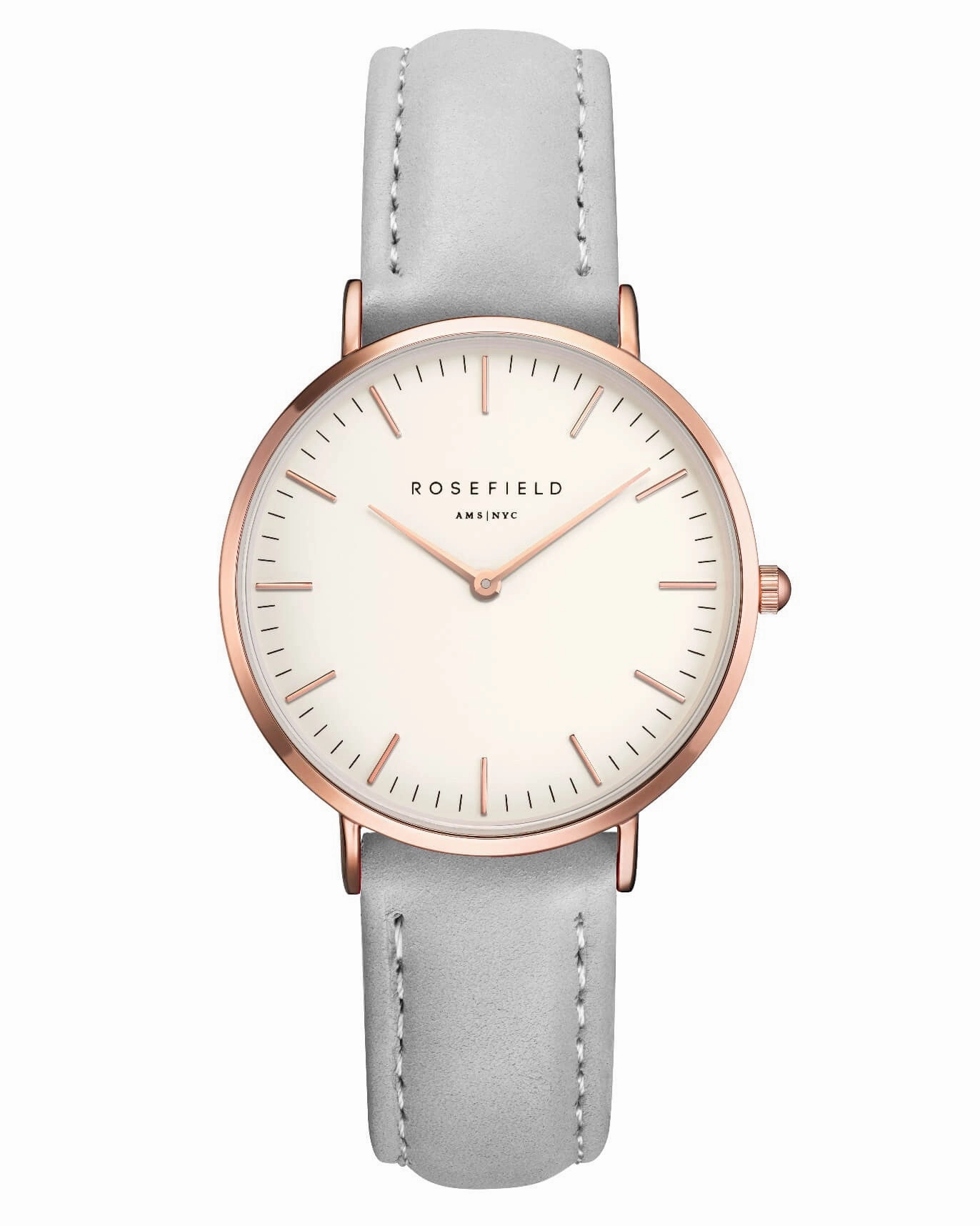 Montre Rosefield The TRIBECA White Grey Rose Gold TWGR - T57