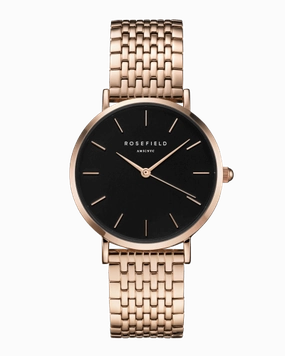 Montre Rosefield THE UPPER EAST SIDE Black Rosegold UEBR-U23