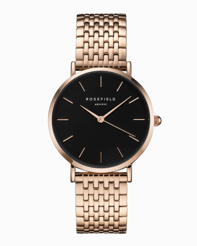 Montre Rosefield THE UPPER EAST SIDE Black Rosegold UEBR-U23