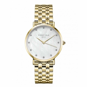 Montre Rosefield The Upper East Side Gold Crystal U31