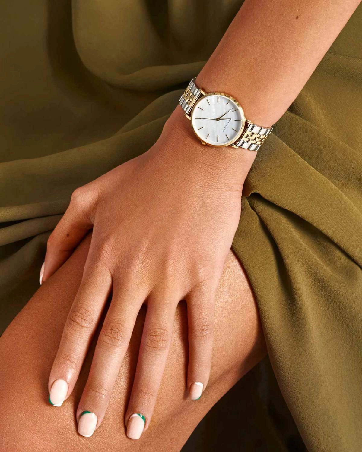Montre Rosefield The Upper East Side Silver Gold Duotone U30