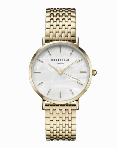 Montre Rosefield THE UPPER EAST SIDE White MOP Gold UEWG-U21