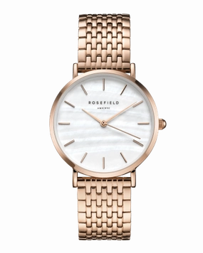 Montre Rosefield THE UPPER EAST SIDE White MOP Rosegold UEWR-U20