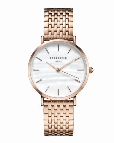 Montre Rosefield THE UPPER EAST SIDE White MOP Rosegold UEWR-U20