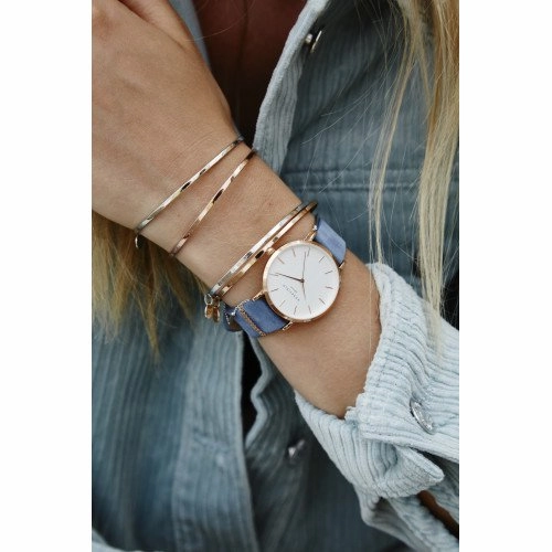 Montre Rosefield THE WEST VILLAGE Airy Blue Rosegold WAGR-W76