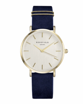 Montre Rosefield THE WEST VILLAGE Blue Gold WBUG-W70