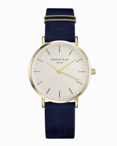 Montre Rosefield THE WEST VILLAGE Blue Gold WBUG-W70