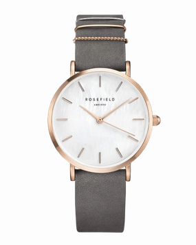 Montre Rosefield THE WEST VILLAGE Elephant Grey Rosegold WEGR-W75