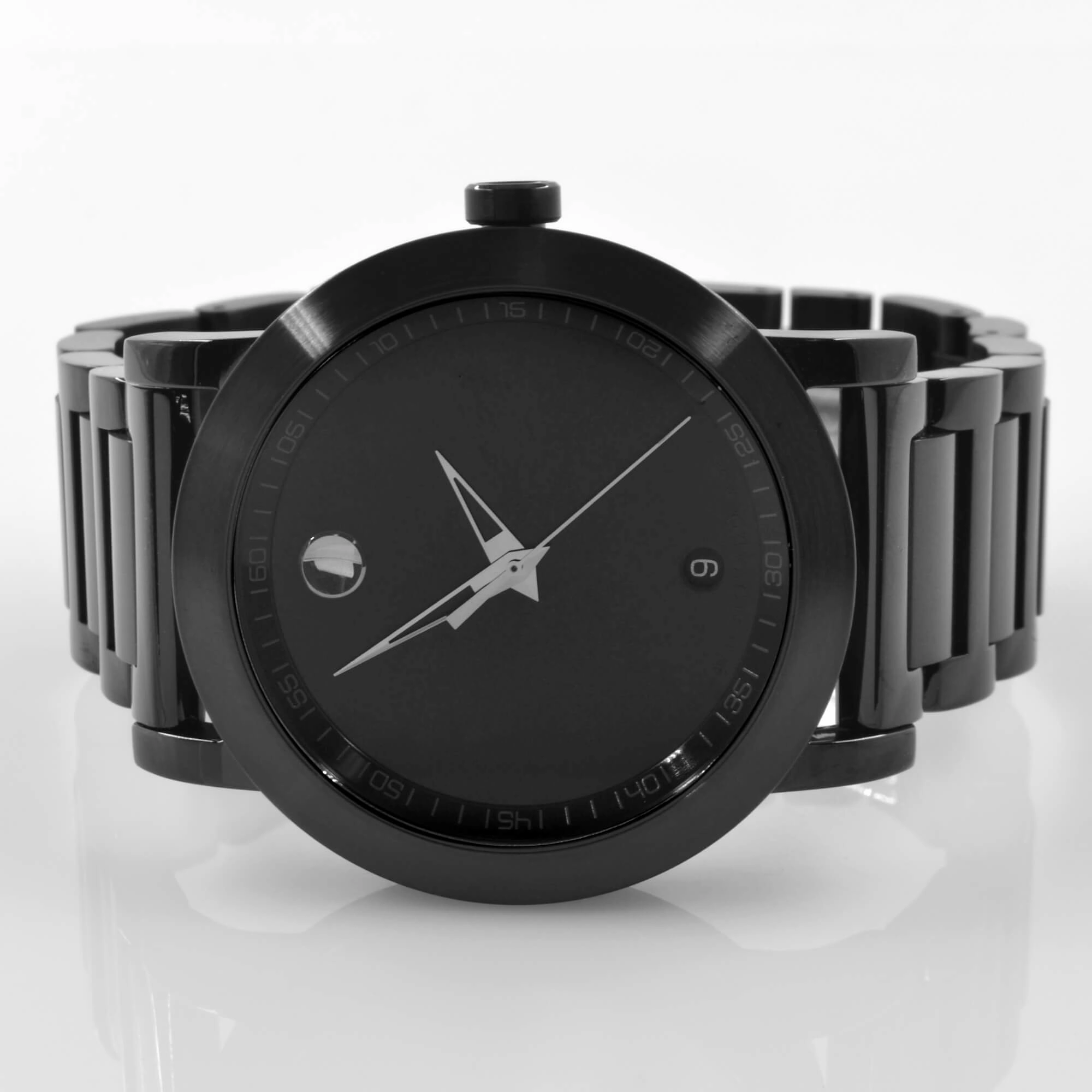 Movado Men's Quartz Watch - Museum Black PVD Stainless Steel Bracelet | 0606615