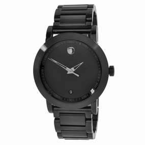 Movado Men's Quartz Watch - Museum Black PVD Stainless Steel Bracelet | 0606615