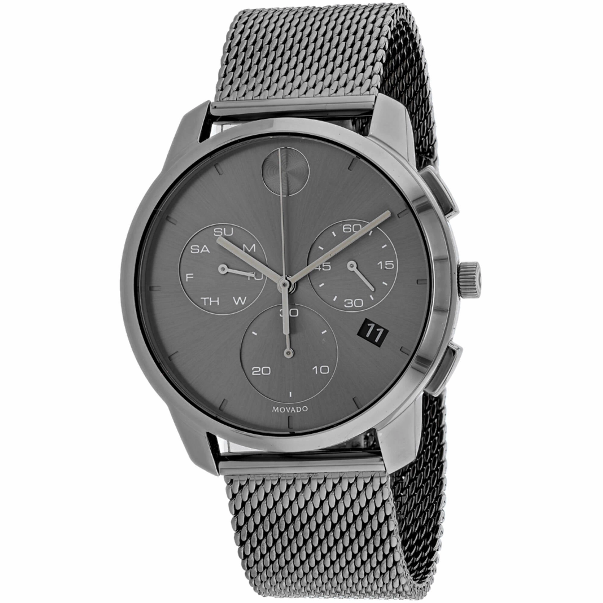 Movado Men's Watch - Bold Quartz Gunmetal Dial Stainless Steel Bracelet | 3600635