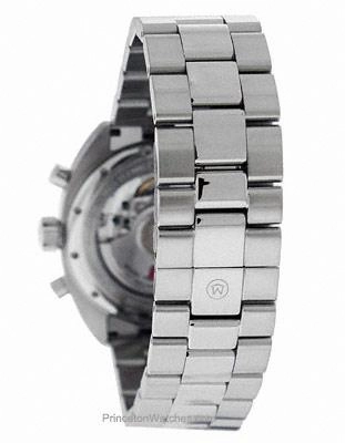 Movado Mens Datron Automatic Chronograph - Silver and Black - Stainless Bracelet