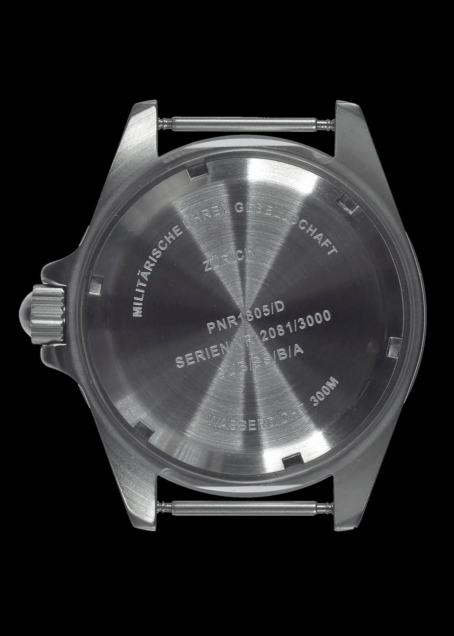 MWC 300m / 1000ft Stainless Steel Quartz Military Divers Watch with 10 Year Battery Life