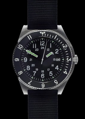 MWC 300m Water Resistant Stainless Steel Navigator Watch with Luminova (Automatic)