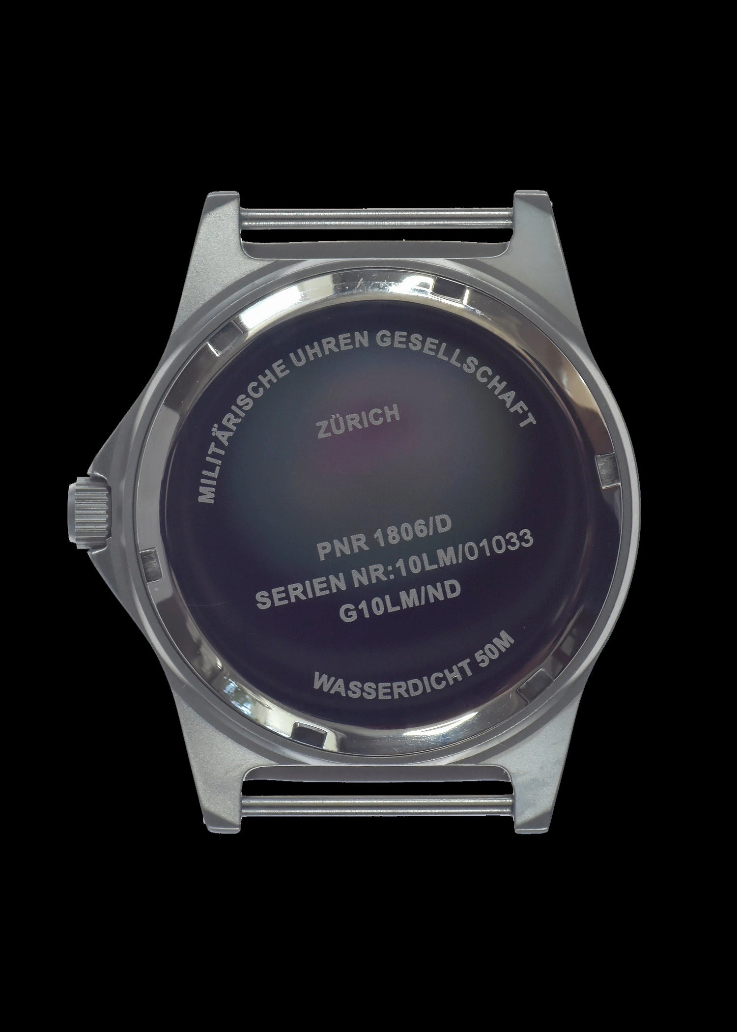 MWC G10 LM Stainless Steel Military Watch (Grey Strap) With Date Window
